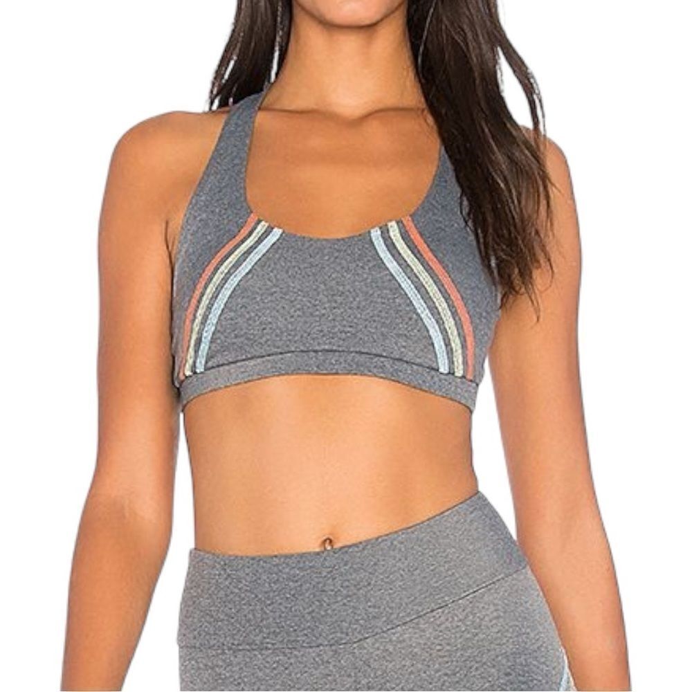 LANSTON Sports Women’s Jalen Stripe Sports Bra in the Size XSmall in Empire